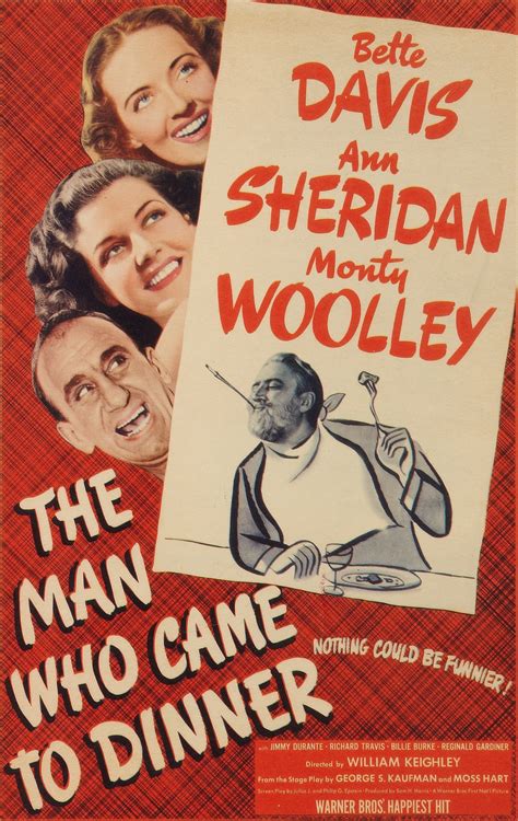 The Man Who Came to Dinner! A Hilarious Tale of Chaos and Charm Featuring Bette Davis